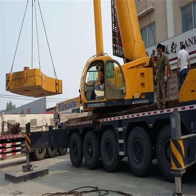 福山镇当地吊车出租|机器吊装|75吨|工厂搬迁服务